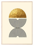Black & Gold Abstract Print | Modern Wall Art 3 - Larosier Prints