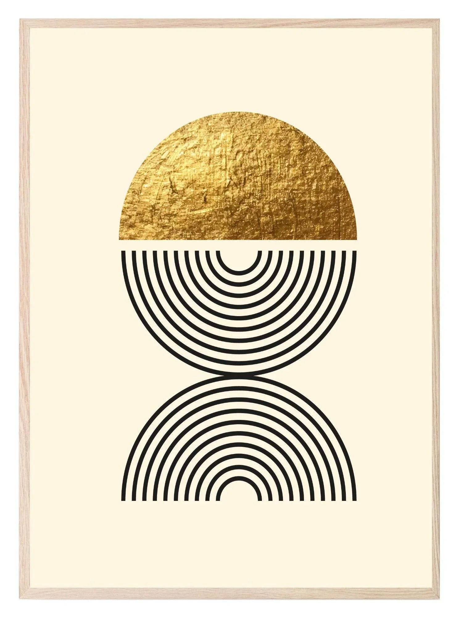 Black & Gold Abstract Print | Modern Wall Art 3 - Larosier Prints