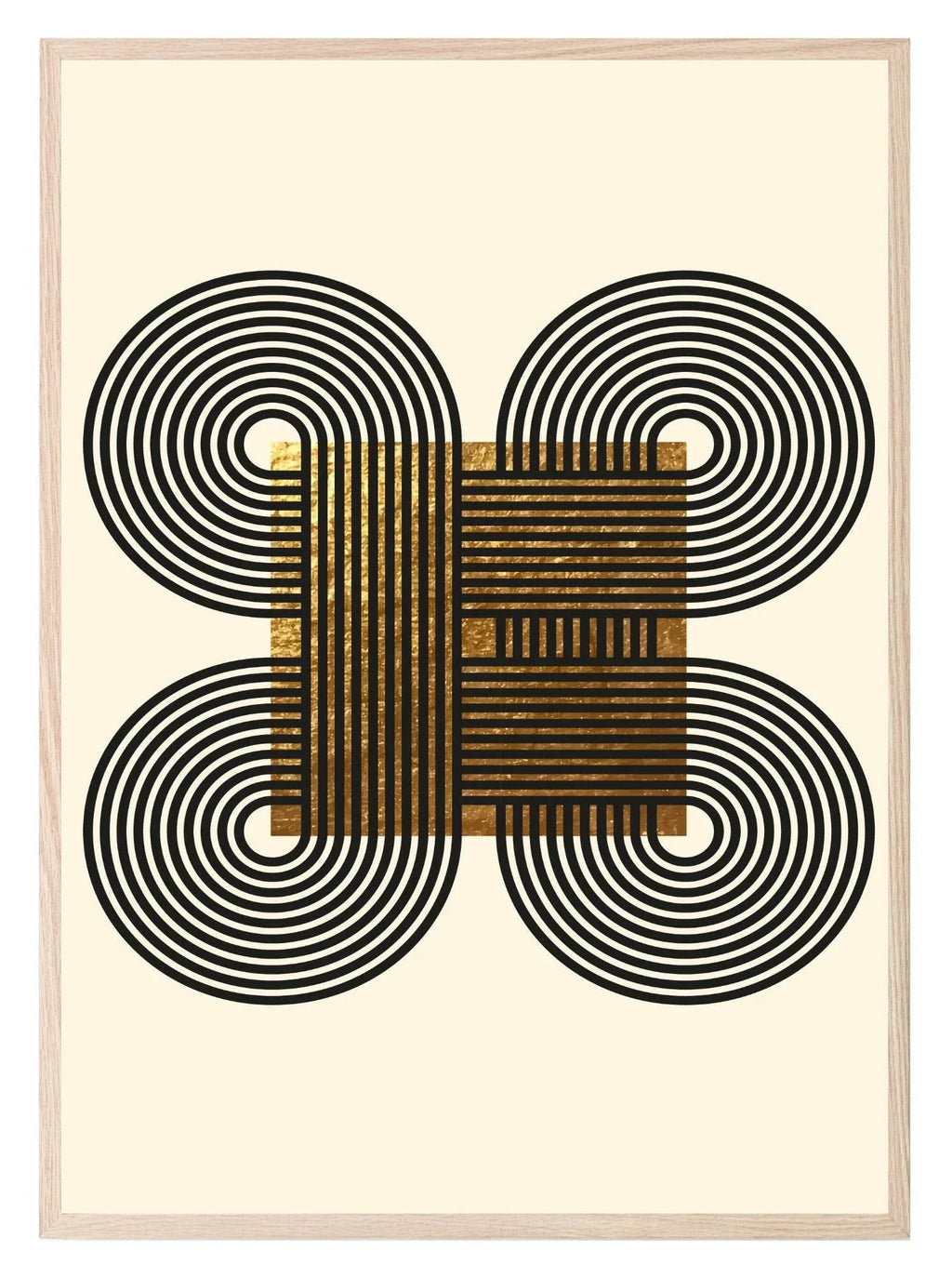 Black & Gold Abstract Print | Modern Wall Art 4 - Larosier Prints