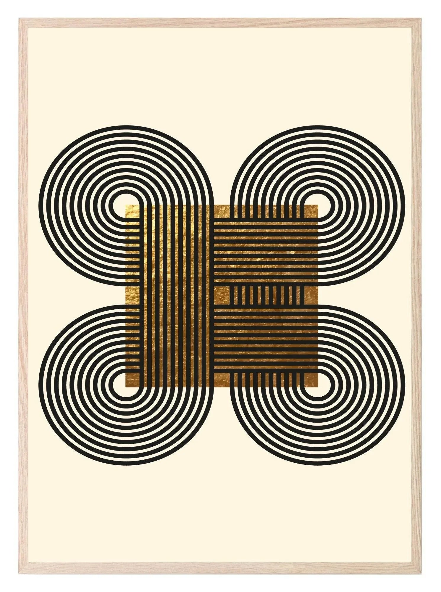 Black & Gold Abstract Print | Modern Wall Art 4 - Larosier Prints