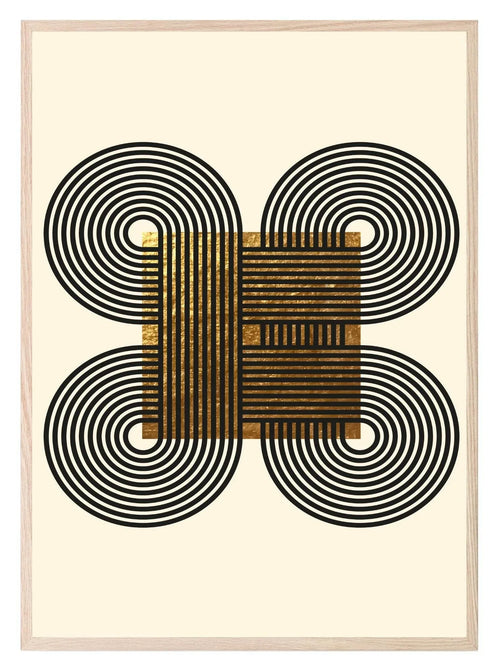 Black & Gold Abstract Print | Modern Wall Art 4 - Larosier Prints
