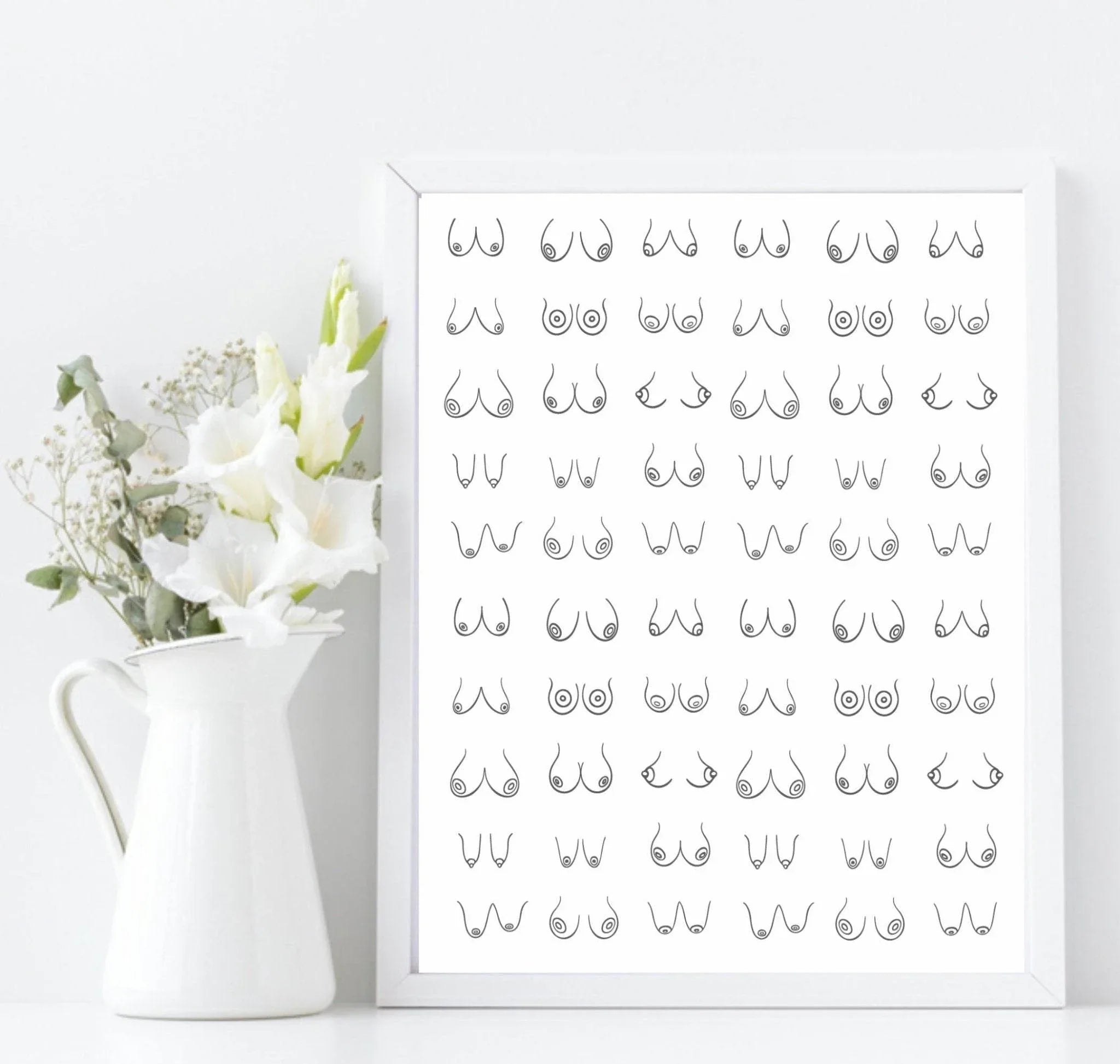 Boobs Print | Inspirational Wall Art For Women - Larosier Prints