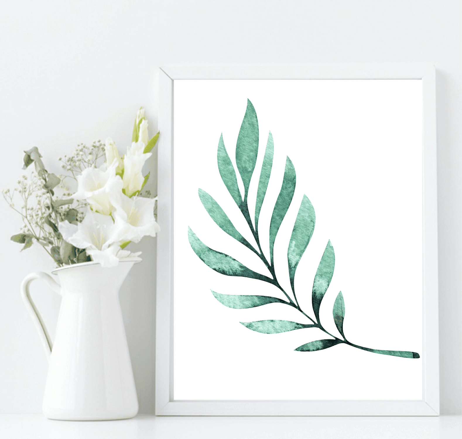 Botanical Leaf Print | Collection Of Watercolour Leaves Wall Art