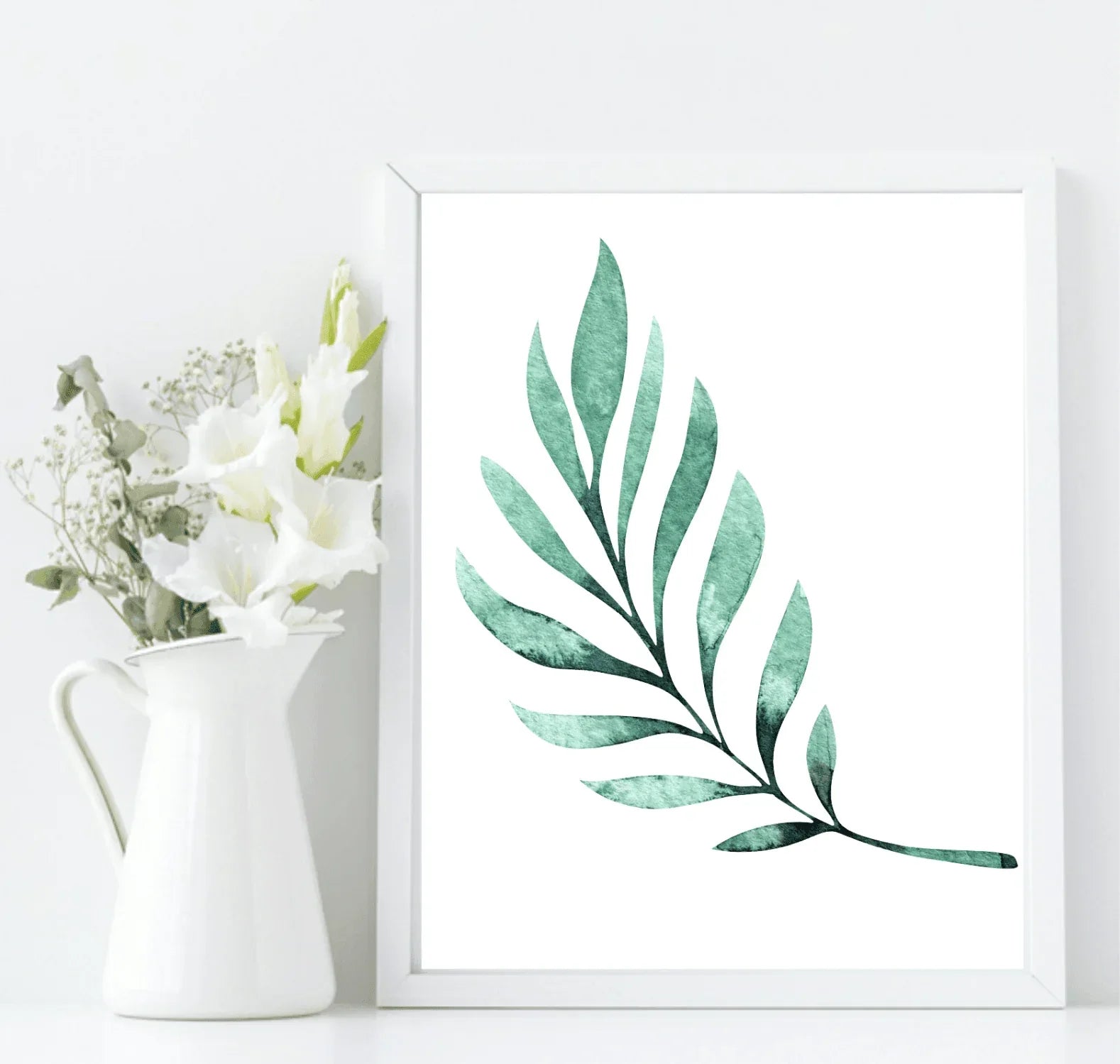 Botanical Leaf Print | Collection Of Watercolour Leaves Wall Art - Larosier Prints