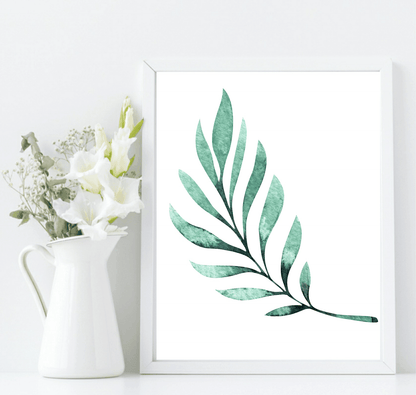 Botanical Leaf Print | Collection Of Watercolour Leaves Wall Art
