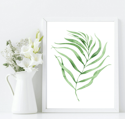Botanical Leaf Print | Collection Of Watercolour Leaves Wall Art