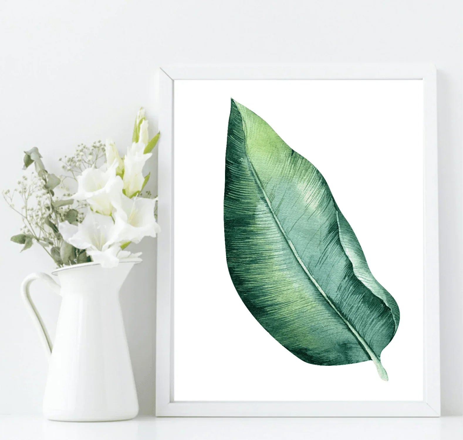 Botanical Leaf Print | Collection Of Watercolour Leaves Wall Art - Larosier Prints