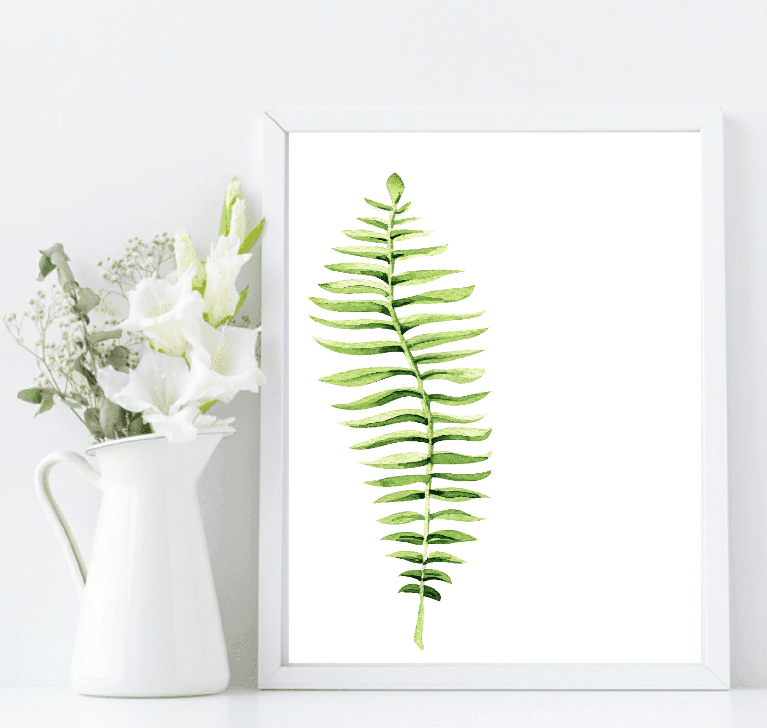 Botanical Leaf Print | Collection Of Watercolour Leaves Wall Art