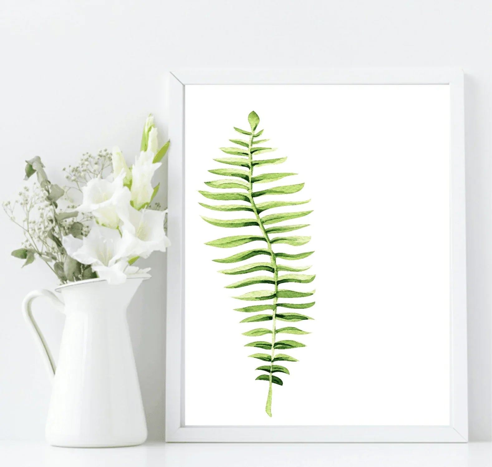 Botanical Leaf Print | Collection Of Watercolour Leaves Wall Art - Larosier Prints