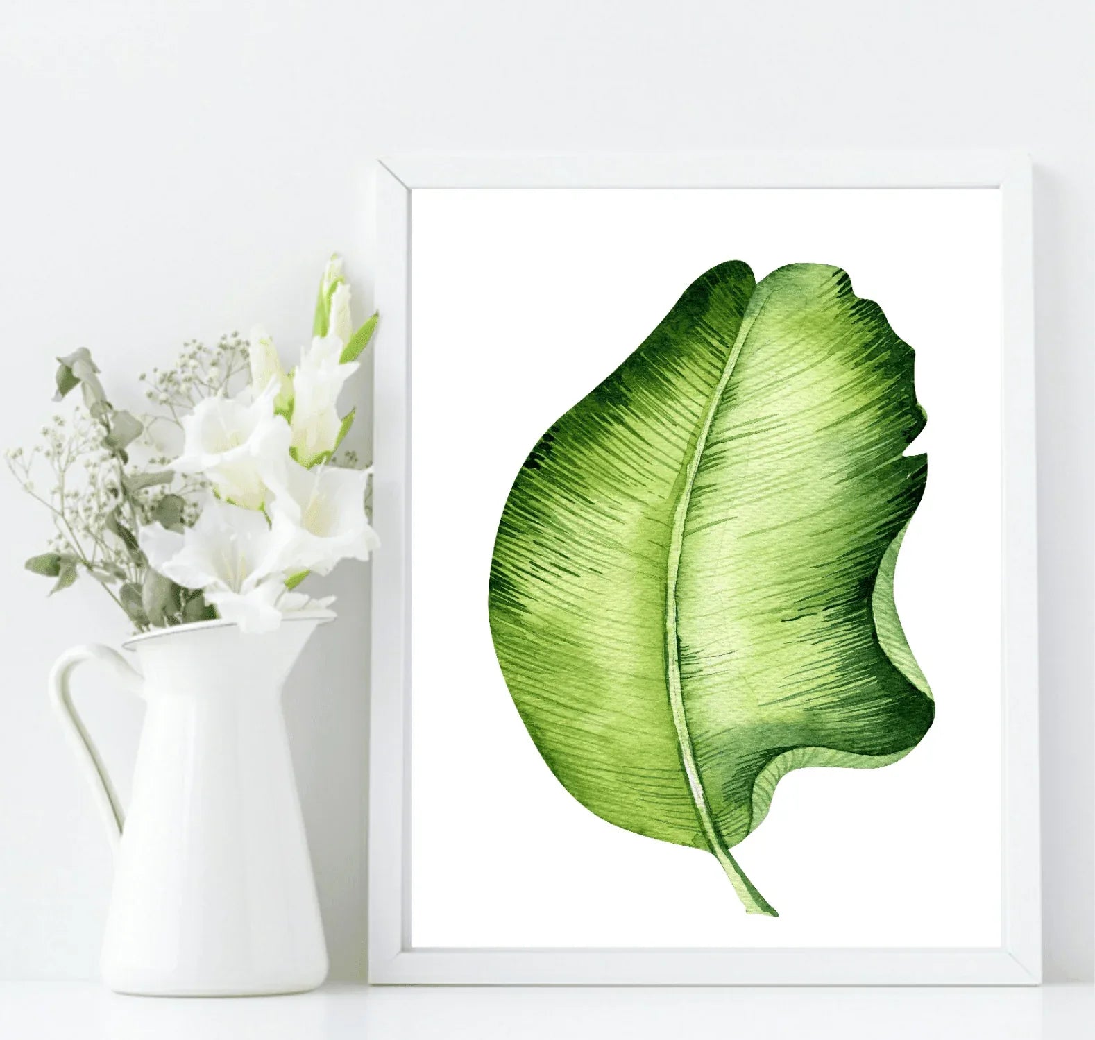 Botanical Leaf Print | Collection Of Watercolour Leaves Wall Art - Larosier Prints