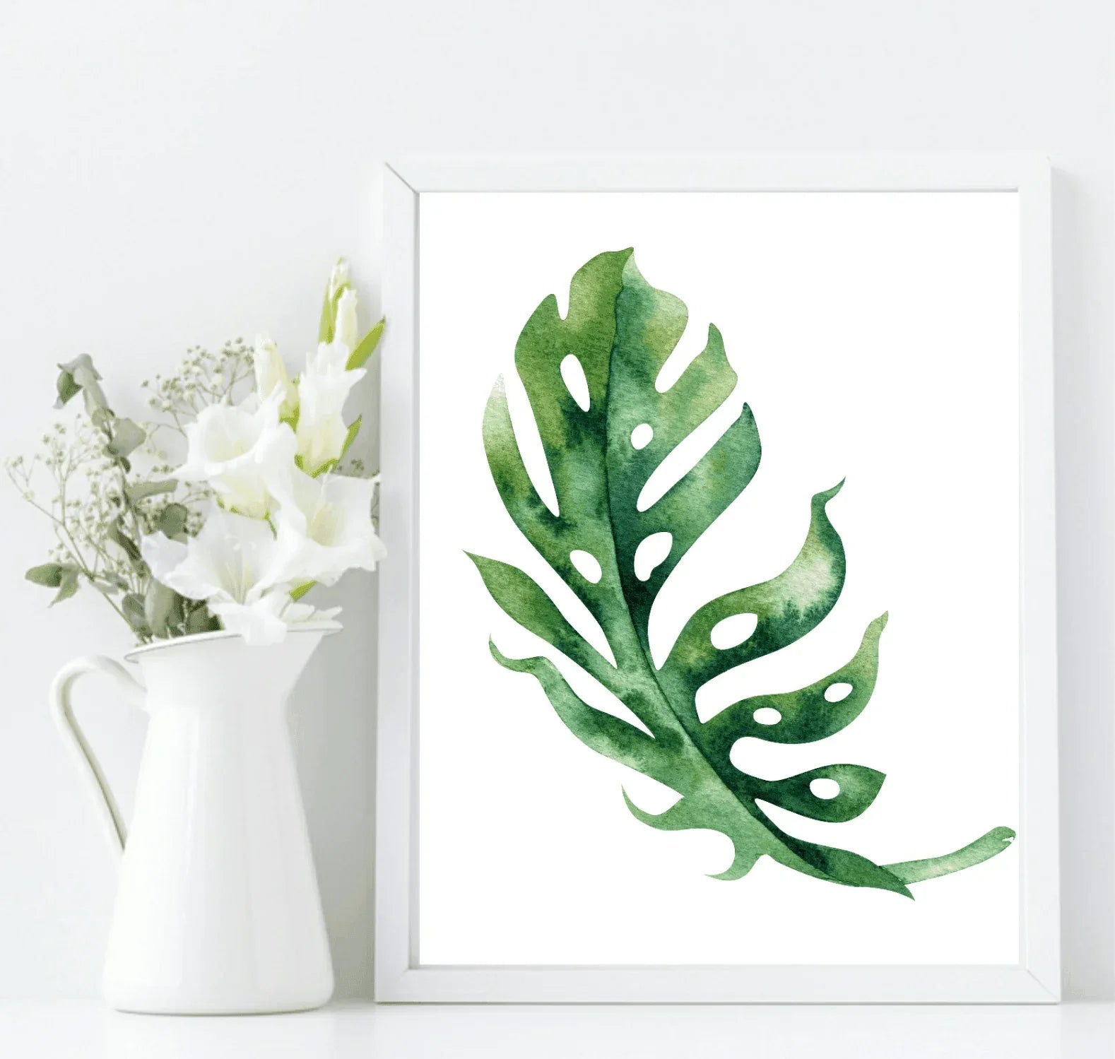Botanical Leaf Print | Collection Of Watercolour Leaves Wall Art - Larosier Prints