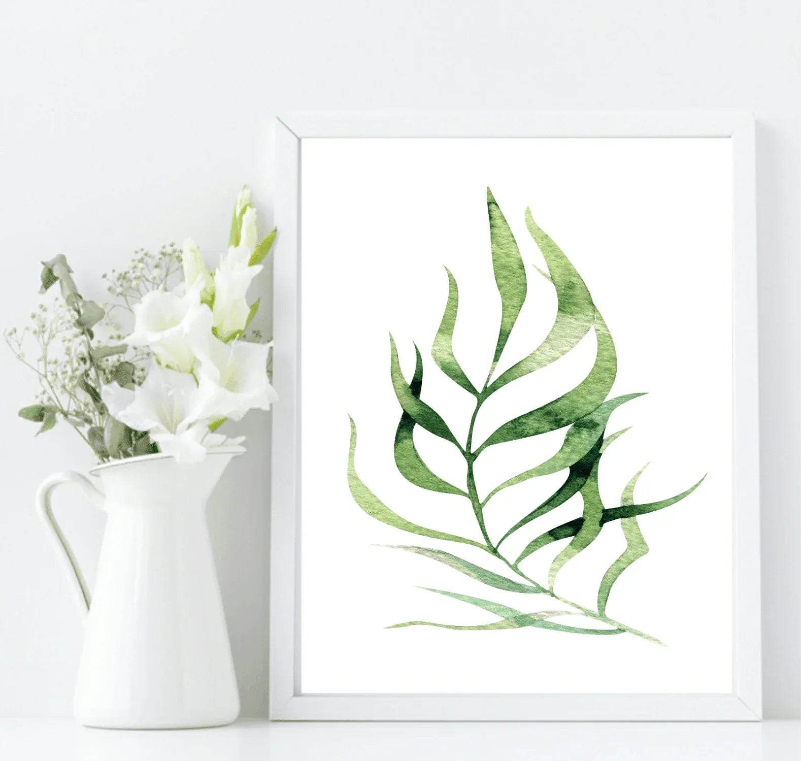 Botanical Leaf Print | Collection Of Watercolour Leaves Wall Art - Larosier Prints