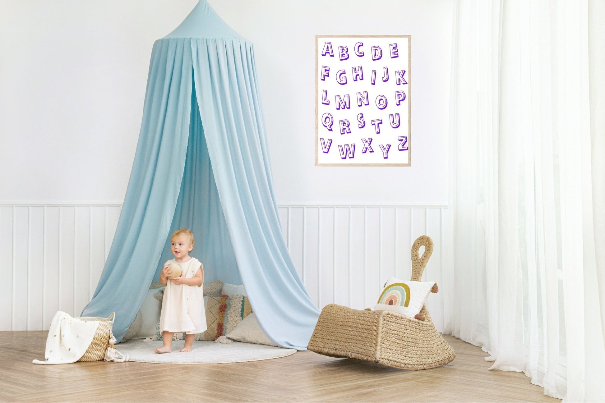 Bubble Alphabet Print | Kids Wall Art