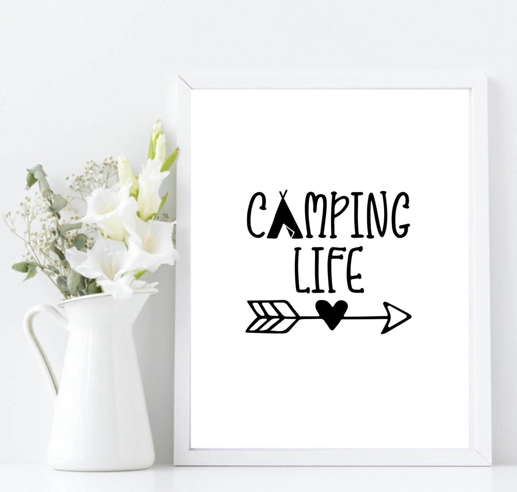 Camping Life Print | Hobbies Wall Art - Larosier Prints