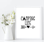 Camping Life Print | Hobbies Wall Art - Larosier Prints