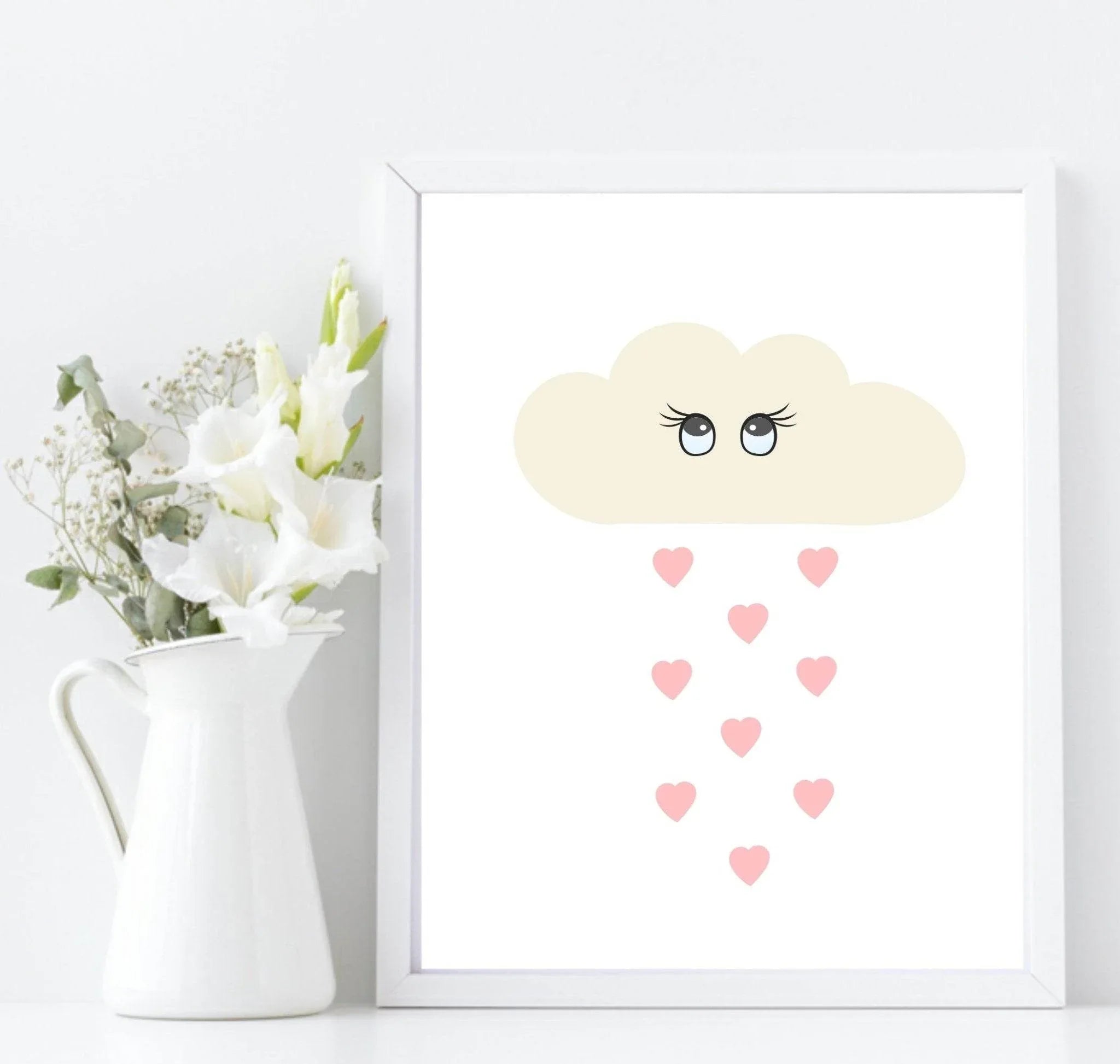Character Clouds Print | Collection of Kids Wall Art - Larosier Prints