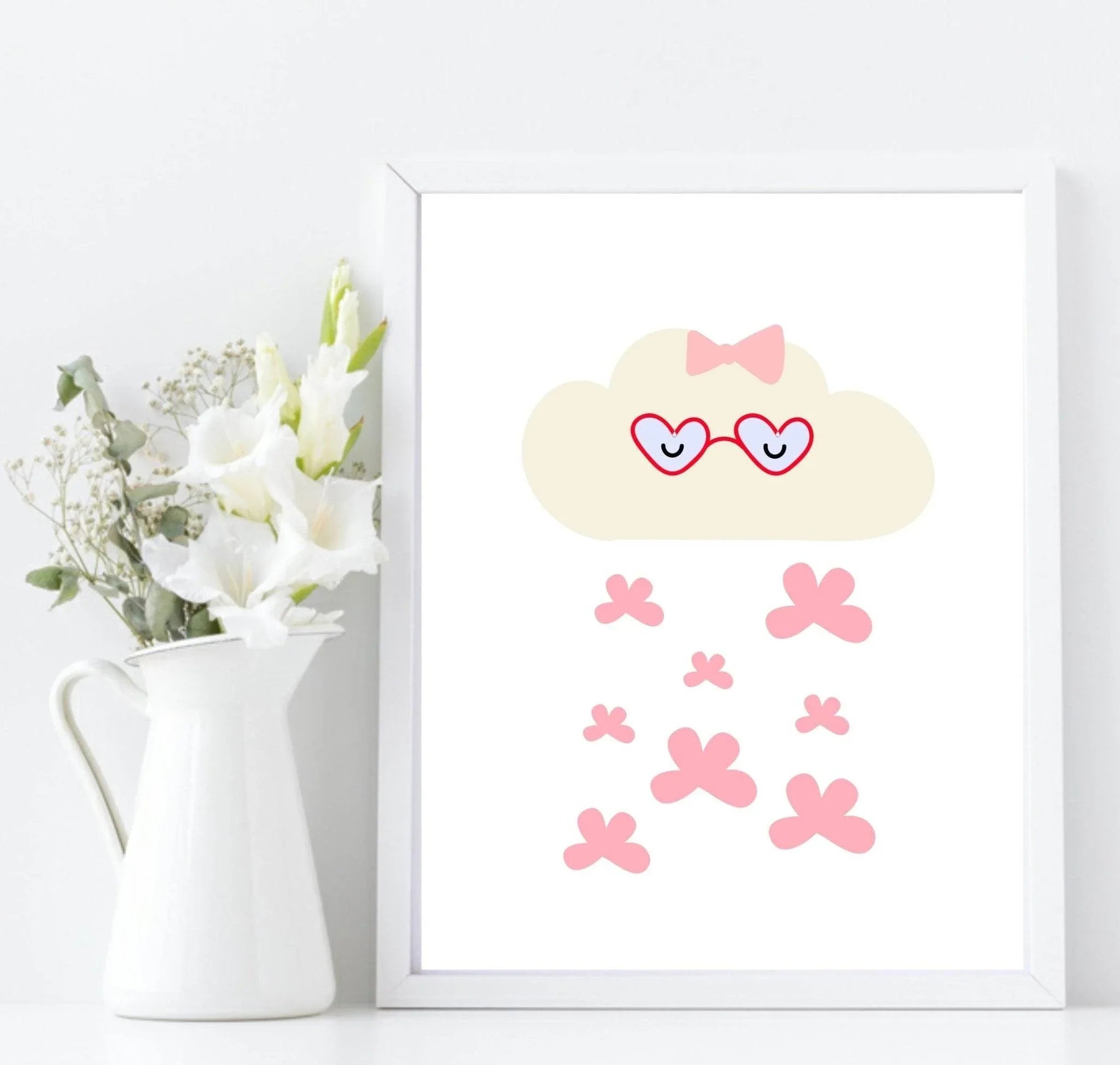 Character Clouds Print | Collection of Kids Wall Art - Larosier Prints