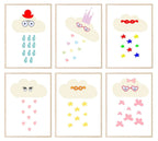 Character Clouds Print | Collection of Kids Wall Art - Larosier Prints