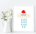 Character Clouds Print | Collection of Kids Wall Art - Larosier Prints