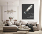 Clear Quartz Definition Print | Crystal gem Stone Wall Art | Light or Dark Background - Larosier Prints