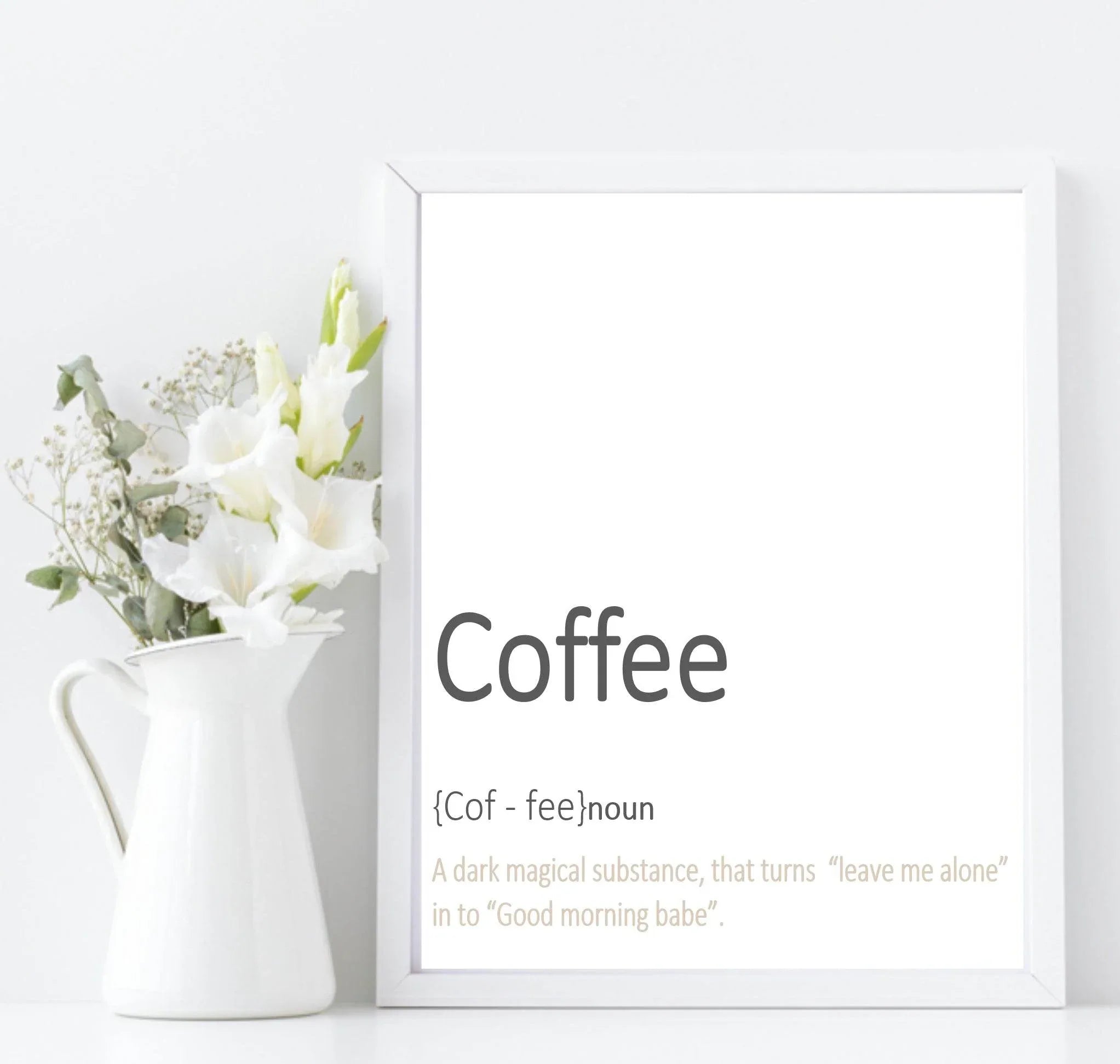 Coffee Definition Print | Food & Drink Wall Art | Customisable - Larosier Prints