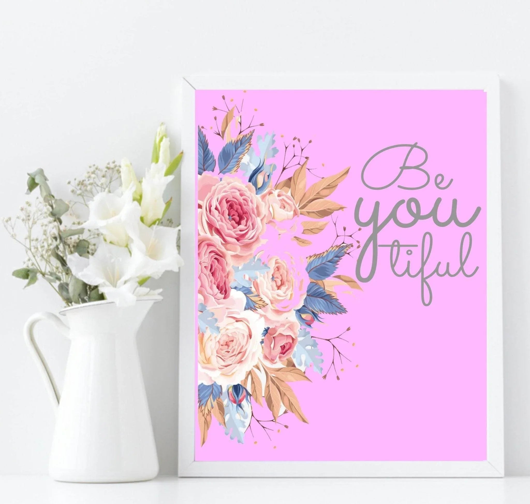 Collection of Beauty Inspired Imperfectly Perfect Prints | Pink Wall Art - Larosier Prints