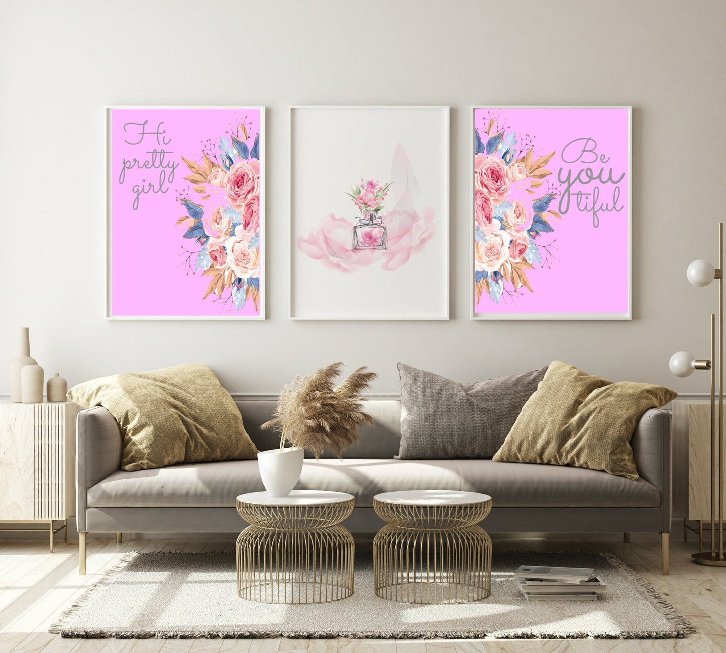 Collection of Beauty Inspired Imperfectly Perfect Prints | Pink Wall Art