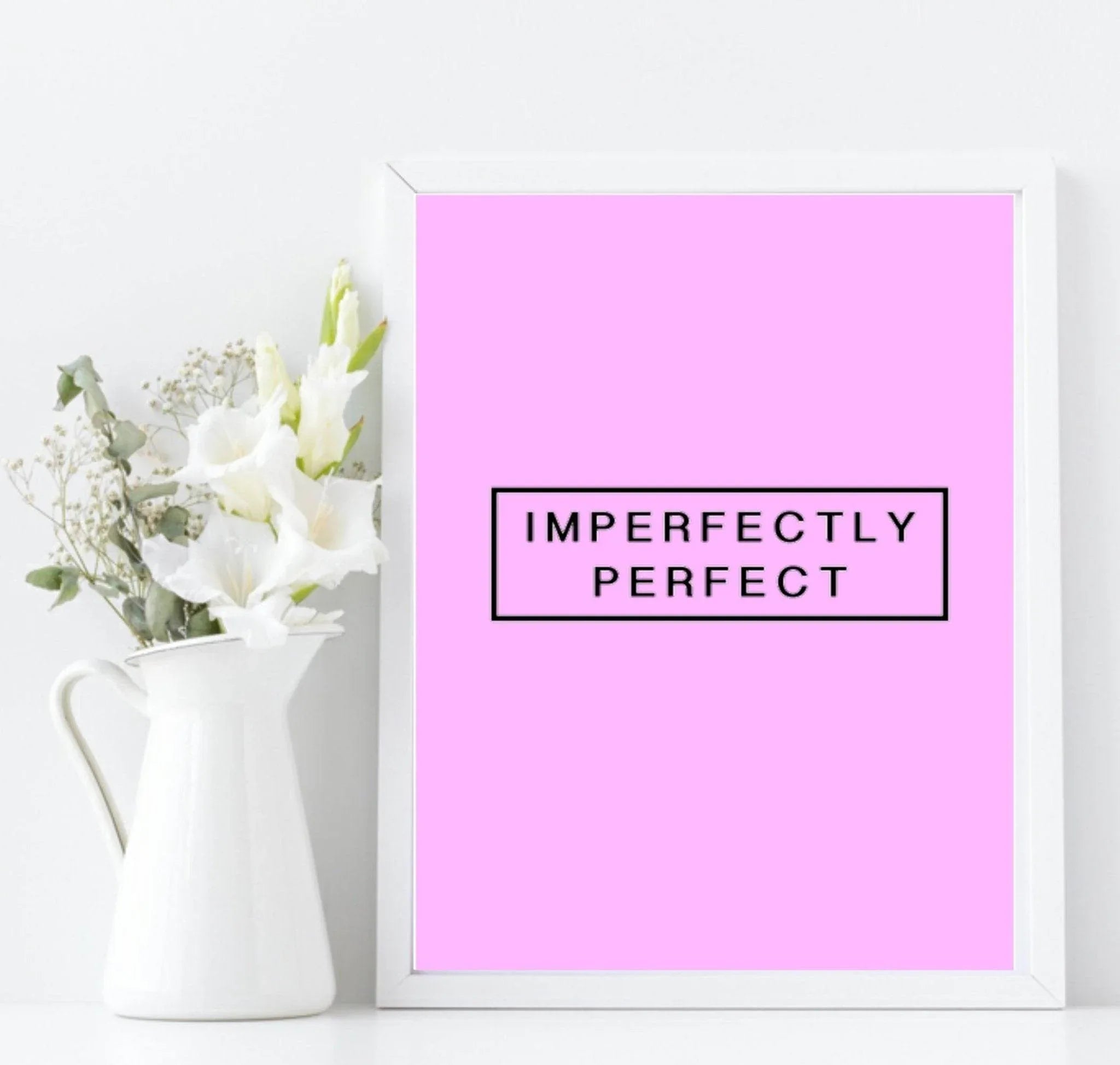 Collection of Beauty Inspired Imperfectly Perfect Prints | Pink Wall Art - Larosier Prints