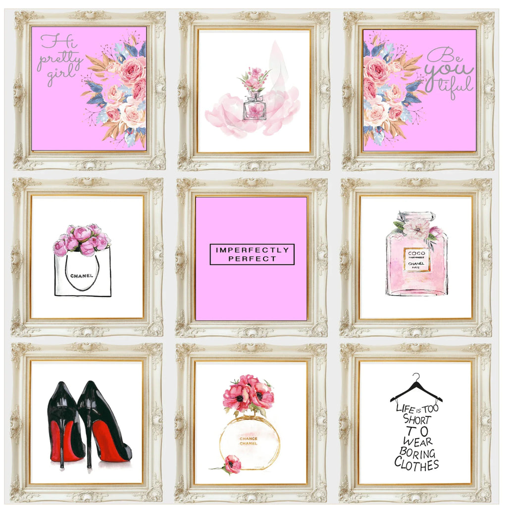 Collection of Beauty Inspired Imperfectly Perfect Prints | Pink Wall Art - Larosier Prints
