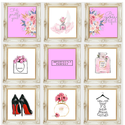 Collection of Beauty Inspired Imperfectly Perfect Prints | Pink Wall Art