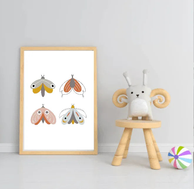 Collection Of Modern Kids Abstract Prints | Nursery Wall Art - Larosier Prints