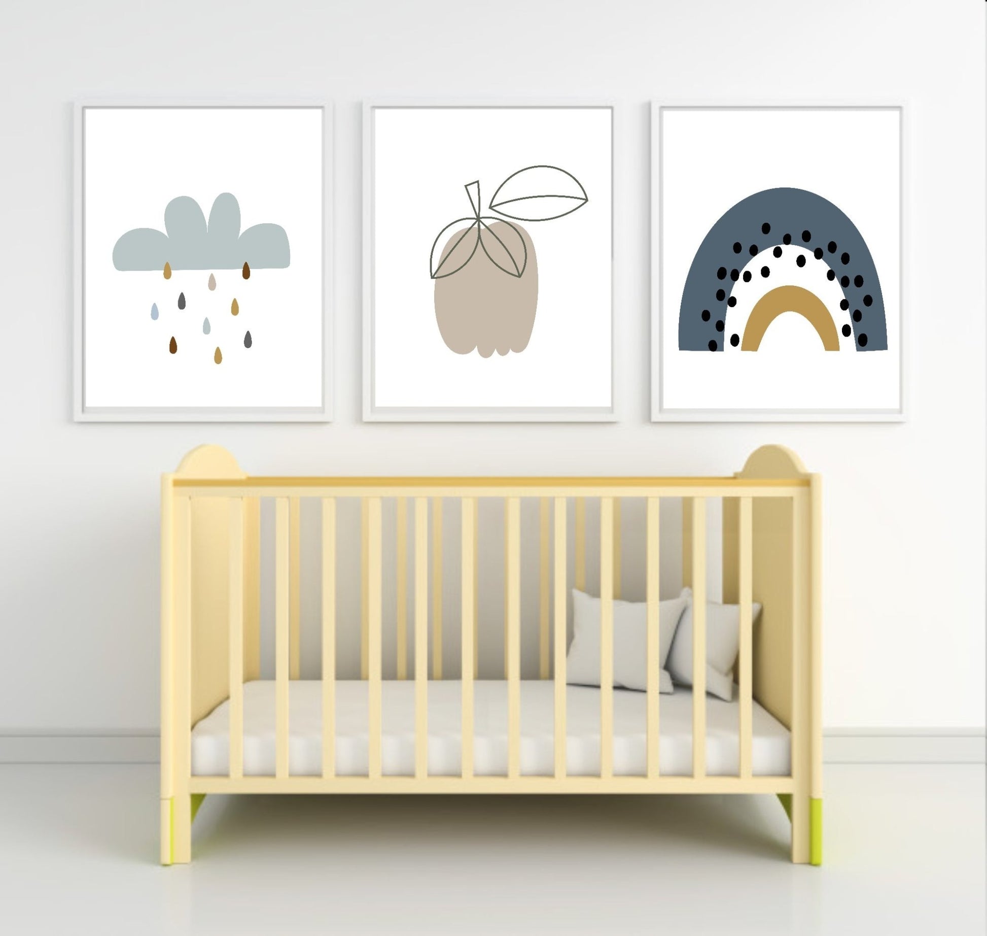 Collection Of Modern Kids Abstract Prints | Nursery Wall Art