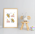 Collection Of Modern Kids Abstract Prints | Nursery Wall Art - Larosier Prints