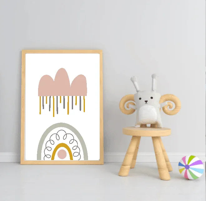 Collection Of Modern Kids Abstract Prints | Nursery Wall Art - Larosier Prints