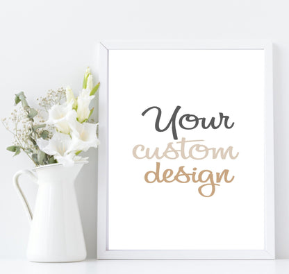 Custom Bespoke Print | Bring Your Own Design To Life