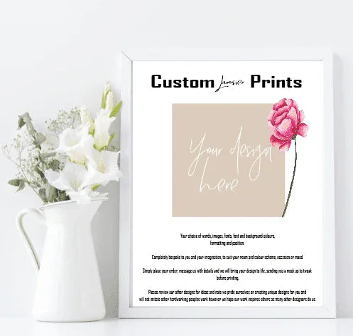 Custom Bespoke Print | Bring Your Own Design To Life - Larosier Prints