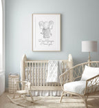 Cute Animals & Positive Quotes Prints in Greyscale | Selection of Kids Wall Art - Larosier Prints