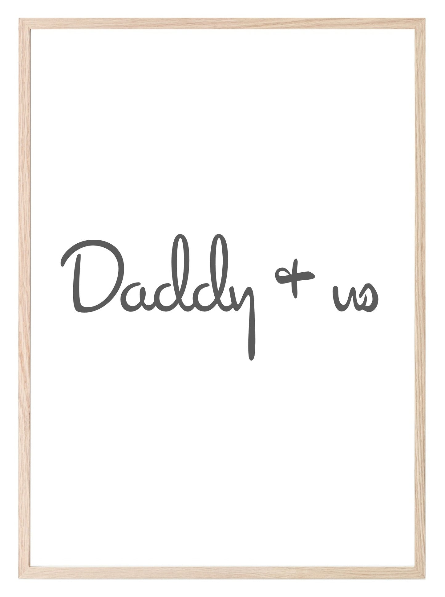 Daddy & Me / Us Print | Fathers Wall Art | Customisable