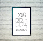 Dad's BBQ Print | Grilling & Chilling Wall Art | Customisable - Larosier Prints