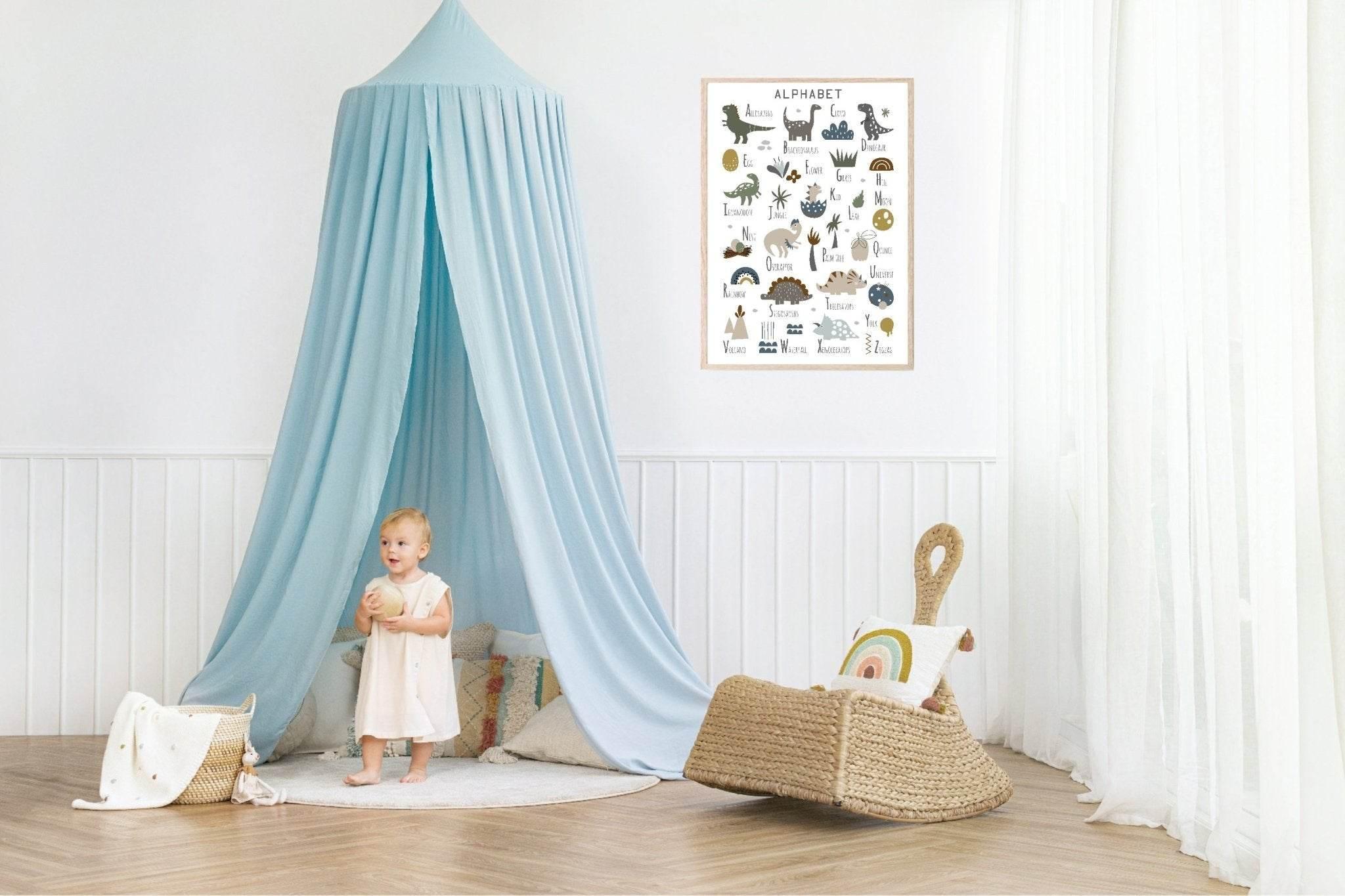 Dinosaur Alphabet Print | Kids Wall Art - Larosier Prints