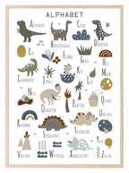 Dinosaur Alphabet Print | Kids Wall Art - Larosier Prints