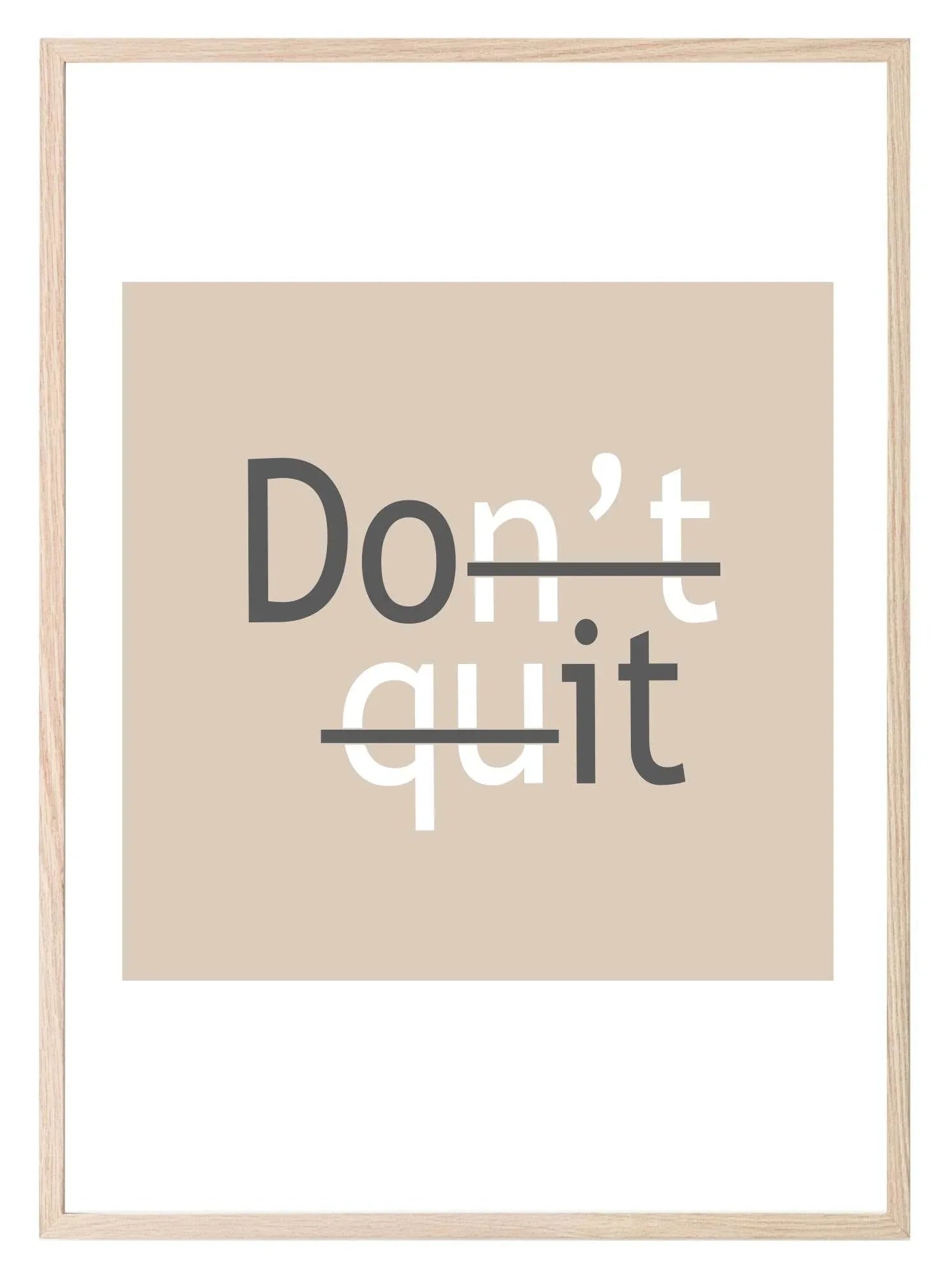 Don't Quit, Do It Print | Inspirational Wall Art - Larosier Prints