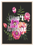 Don't Swear Print | Sweary Wall Art - Larosier Prints