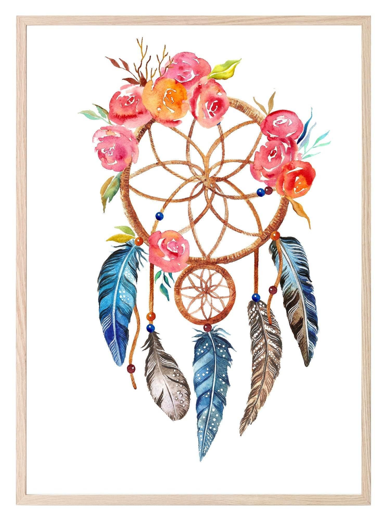 Dream Catcher Print | Whimsical Wall Art - Larosier Prints