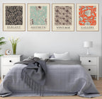 Duck Egg Blue Floral Wall Paper Print | Flower Garden Wall Art - Larosier Prints