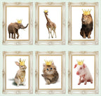 Elephant With Gold Crown Print | Animal Wall Art - Larosier Prints