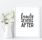 Family Ever After Print | Family & Love Wall Art| Customisable - Larosier Prints