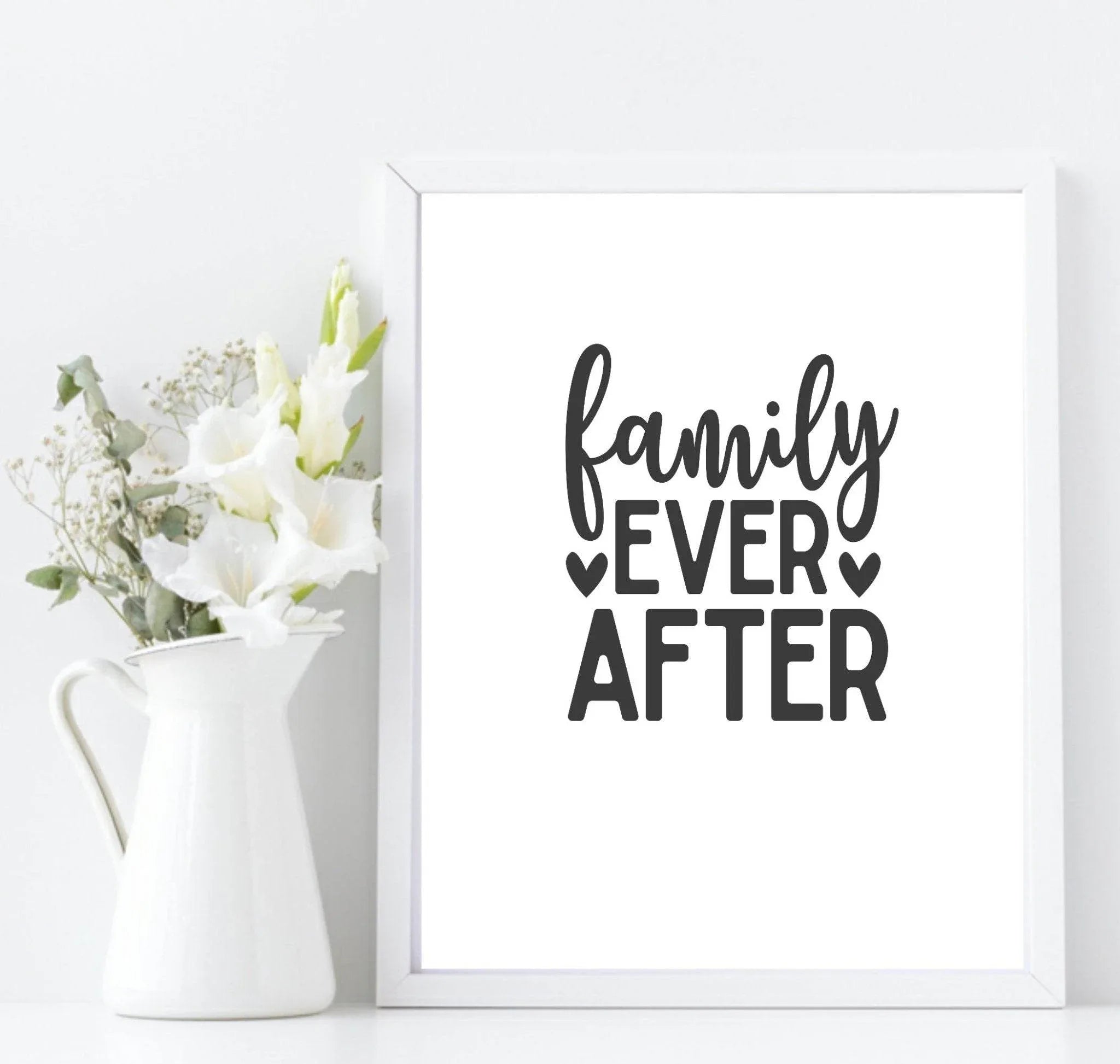 Family Ever After Print | Family & Love Wall Art| Customisable - Larosier Prints