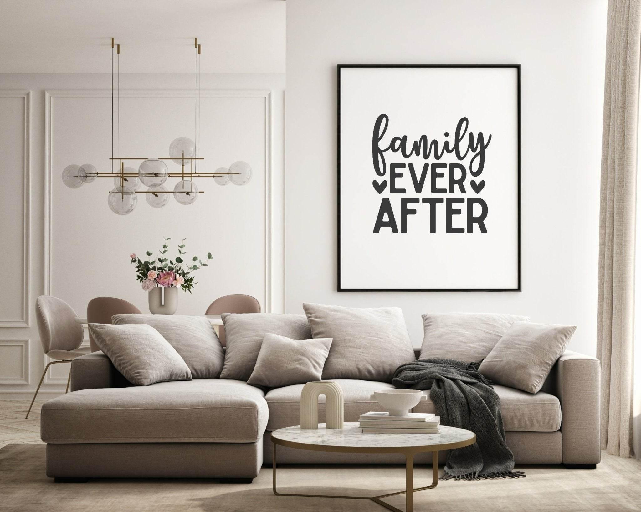 Family Ever After Print | Family & Love Wall Art| Customisable - Larosier Prints
