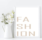 FASHION Typography Print | Dressing Room Wall Art | Customisable - Larosier Prints